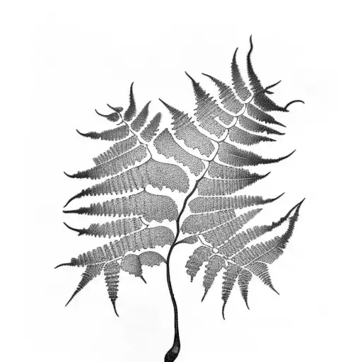Fern Tree tattoo design idea