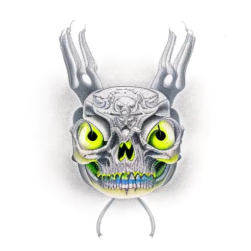 dancing with death tattoo design idea