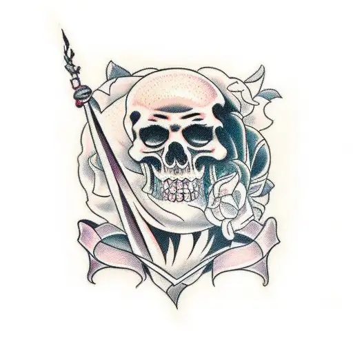 Writing "Der Tod ist meine Liebe and the worlds sanity" tattoo design idea