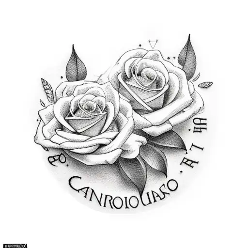 camino de rosas hasta el cielo tattoo design idea