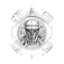 space exploration giger tattoo design idea
