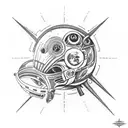 space exploration giger tattoo design idea