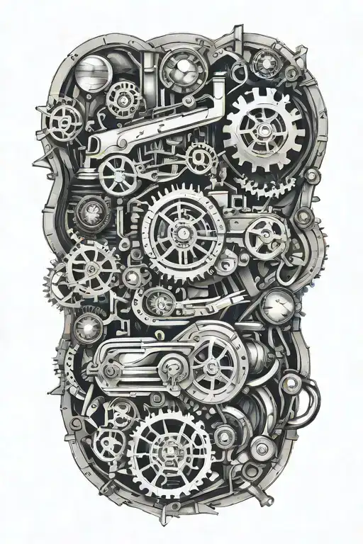 car steampunk inspired tattoo tattoo design idea