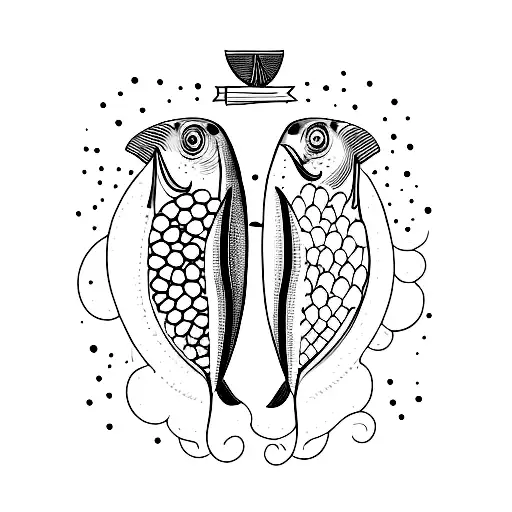 Sardine tattoo design idea