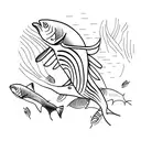 Sardine tattoo design idea