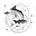 Sardine tattoo design idea