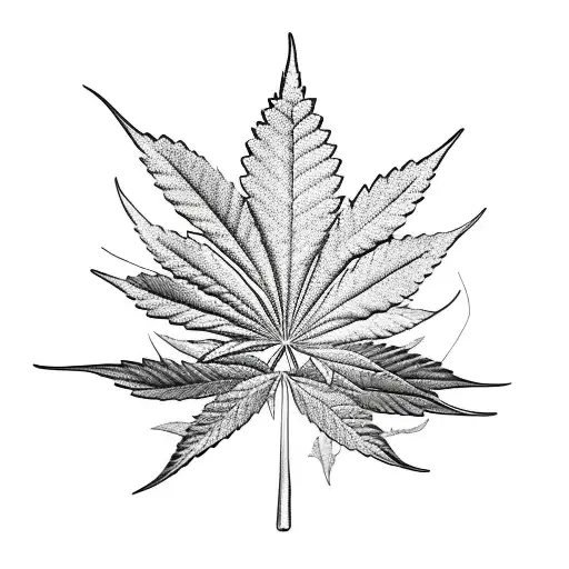 Cannabis tattoo design idea