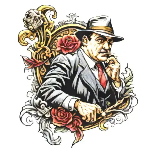 Al Capone tattoo design idea