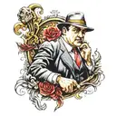 Al Capone tattoo design idea