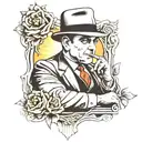 Al Capone tattoo design idea