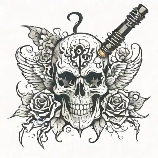 4778 Mic cracking thru tattoo design idea