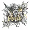 4778 Mic cracking thru tattoo design idea