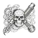 4778 Mic cracking thru tattoo design idea