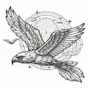 Icarus flying too close with captions memento mori and memento vivere tattoo design idea