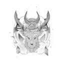gap filler tattoo design idea