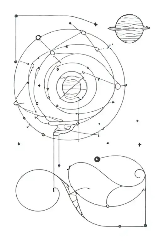 Interstellar travel tattoo design idea