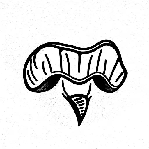tooth tattoo design idea