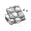 chocolate bar tattoo design idea