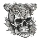 skull tattoo design idea