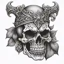 skull tattoo design idea