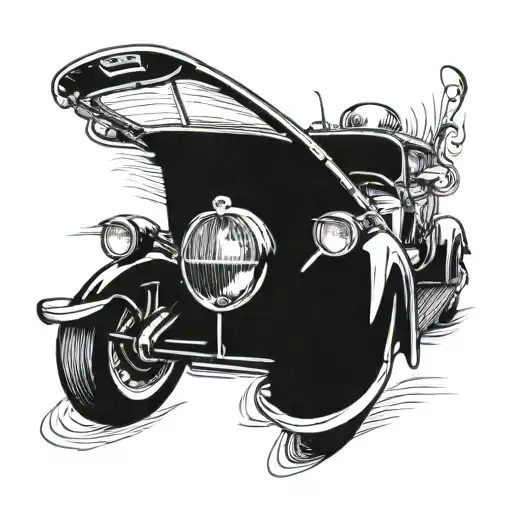 Fast car Lucas John tattoo design idea
