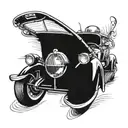Fast car Lucas John tattoo design idea