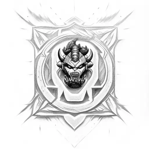 Horde warcraft symbol tattoo design idea