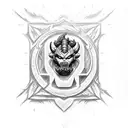 Horde warcraft symbol tattoo design idea