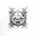 Horde warcraft symbol tattoo design idea