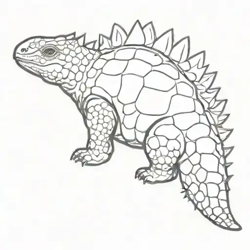 ankylosaurus tattoo design idea