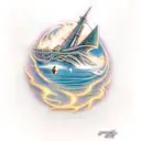 pink Floyd Disney treasure planet tattoo design idea