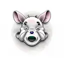 winnie the Pooh Pink Floyd dark side of the moo  tattoo design idea