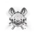 winnie the Pooh Pink Floyd dark side of the moo  tattoo design idea