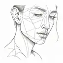 face silence tattoo design idea