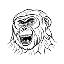 Gorilla tattoo design idea