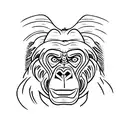 Gorilla tattoo design idea