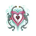 Heart bum tattoo design idea