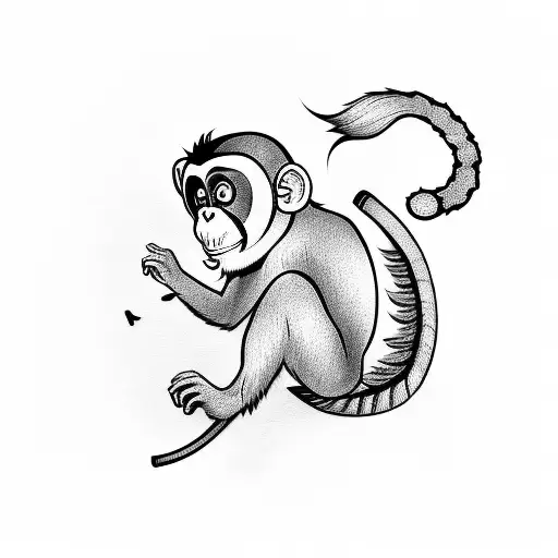 Vector Illustration of Monkey Head Stock Vector - Illustration of outline,  animal: 88645302