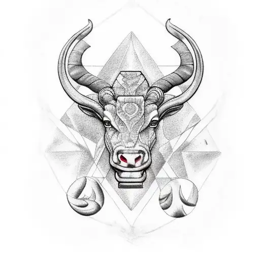 tauro, leo y virgo tattoo design idea
