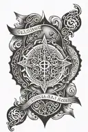 galatians 6:14 tattoo design idea