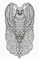 eagle wings tattoo design idea