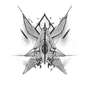 air jet fighter tattoo design idea