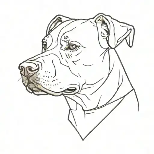 dog breed tattoo design idea