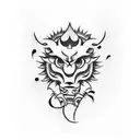 tattoo with the meaning of being strong with an Asian style tattoo design idea