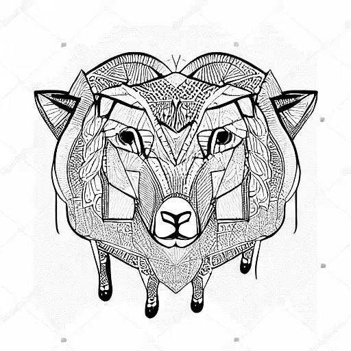 sheep in wolf clothes tattoo design idea