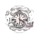 17 MAY 2023 in Roman Numerals and When I became a father tattoo design idea