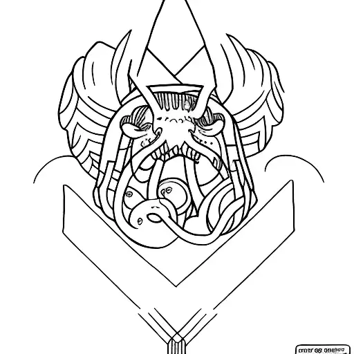 tryzub  tattoo design idea