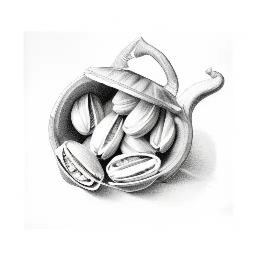 pistachios tattoo design idea