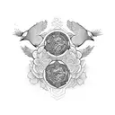 three little birds Ajax  tattoo design idea