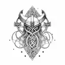 Nordic viking longboat sleeve tattoo tattoo design idea